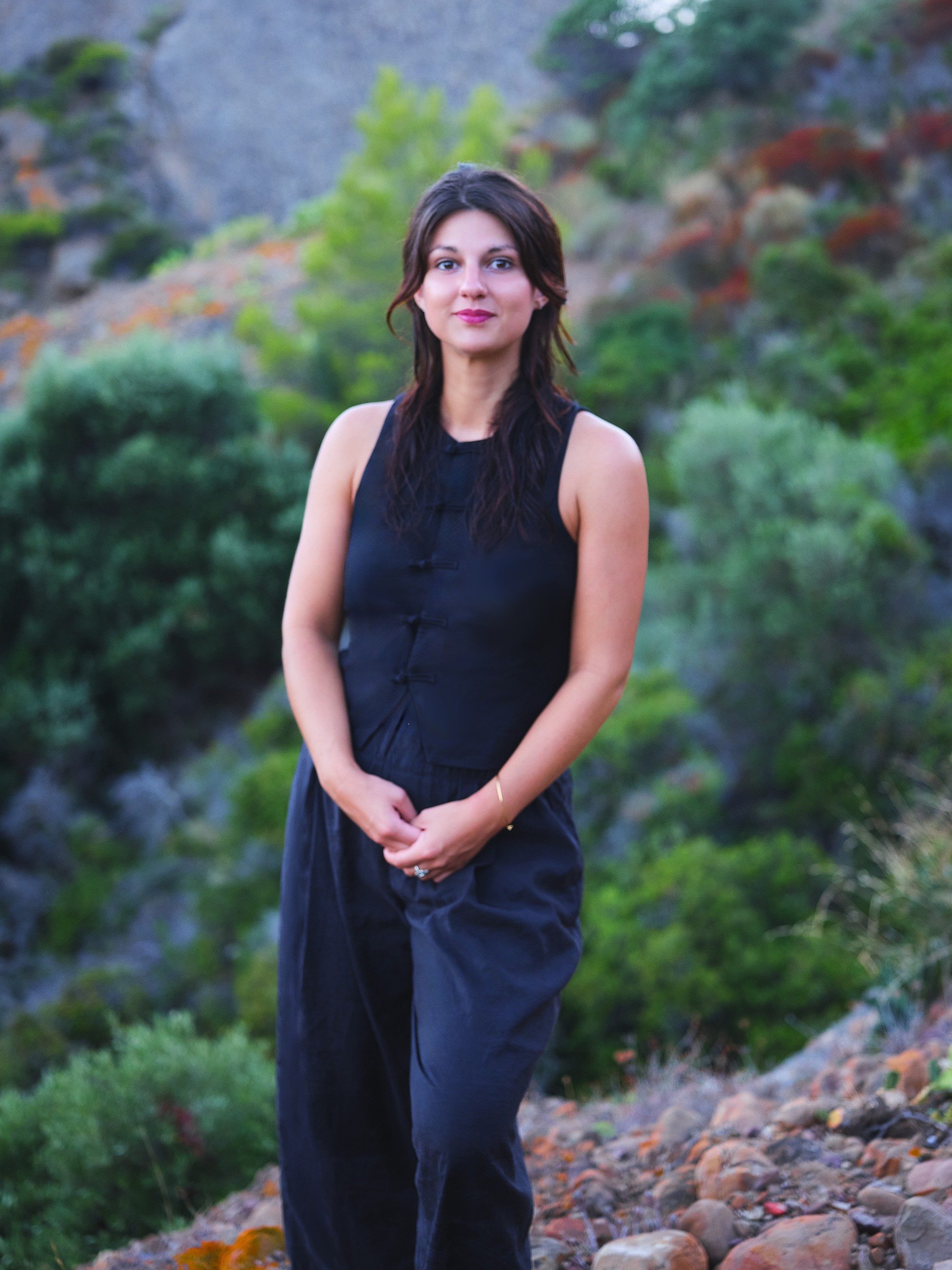 Marie Pétrault in the Mediterranean maquis